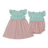 RTS Matching kids clothing embroidery bows print clothing girl summer clothing-2026.4.2