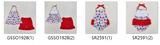 RTS girl summer matching clothes bow 4th of July girl summer clothes