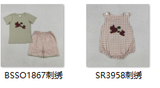 RTS  Matching clothing kids embroidery mallard print baby boy summer clothing-2026.5.5