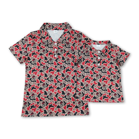 RTS Matching clothing baby state camo print shirt adult man kids clothes-2026.4.25