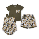 RTS kids matching clothing hunting camo print clothing boy summer clothing-2026.1.26