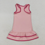 GSD2630   toddler girl clothes pink girl summer dress yoga clothes