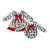 RTS kids matching clothing cartoon print clothing girl christmas winter clothing-2025.9.17