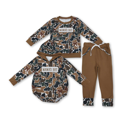 RTS kids matching clothing embroidery mama's boy print clothing boy  winter clothing-2025.11.18