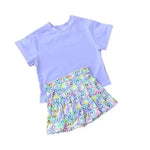 Order Deadline:6th July Split order baby girl clothes leopard print girl summer shorts set