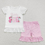 GSSO0621  baby girl clothes little sister toddler girl summer outfit