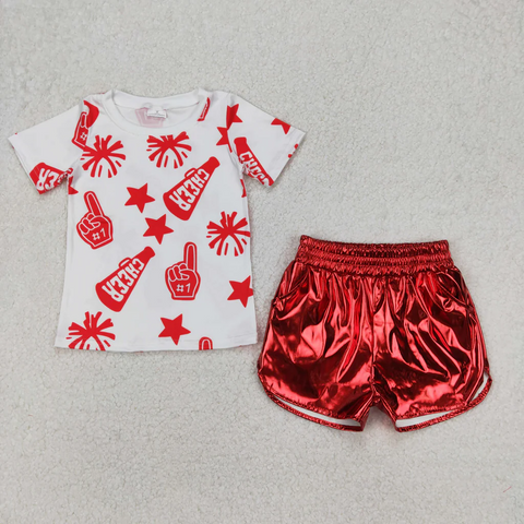 GSSO1937  baby girl clothes cheer toddler girl summer outfit