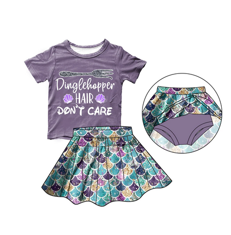 Order Deadline:10th Mar. Split order baby girl clothes shell girl summer outfits
