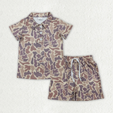 RTS Matching clothes toddler clothes camo print set boys summer clothing-2026.3.26