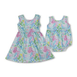 RTS Matching kids clothing seaweed print clothing girl summer clothing-2026.3.24