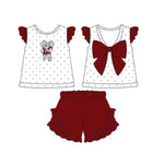 Order Deadline:8th Oct. Split order baby girl clothes state girl summer set