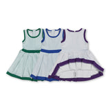 RTS baby clothes baby girl summer set solid color print baby summer yoga dress-2025.8.12