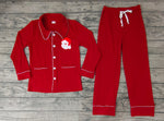 GLP0700 Pre-order 2-4 weeks mommy's santa red pajamas set