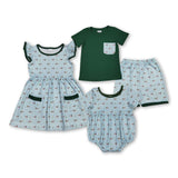 RTS  Matching clothing kids mallard print print baby summer clothing-2026.4.28