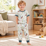 BSPO0519 baby Boys duck short sleeve  pajamas