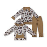 RTS kids clothes football baby girl matching clothes winter set-2025.9.29