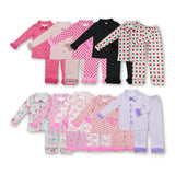 RTS kids clothes feather pajamas girls matching clothes winter set-2025.9.8