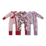 RTS kids matching clothing love print clothing baby girl Valentine winter romper-2025.12.18