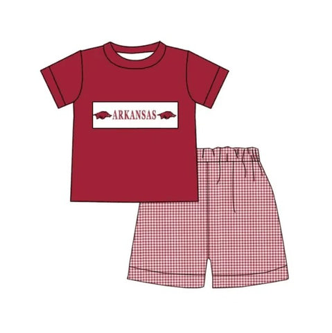 Order Deadline:25th June Split order baby boy clothes state boy summer shorts set