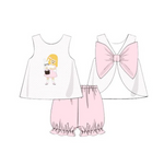 Order Deadline:14th Dec. Split order baby girl clothes rabbit girl summer set