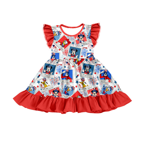 Order Deadline:15th Mar. Split order baby girl clothes cartoon mouse girl summer dress