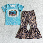 Clearance Girl Blessed Leopard Outfit