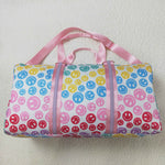 BA0068 Smile pattern children pink duffel bag