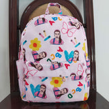 Ms Rachel ABC butterfly girls pink back to school backpack