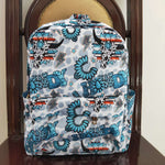 Howdy cow print western backpack