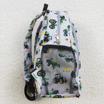 Boys green tractors backpack