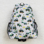 Boys green tractors backpack