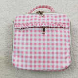 Red palid girl zipper lunch box