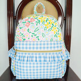 BA0097  toddler backpack flower floral girl gift back to school preschool bag