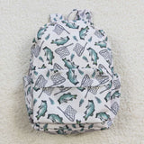 Kids green fishing backpack