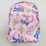 Peach princess & Mario cartoon pink duffel bag