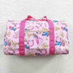 Peach princess & Mario cartoon pink duffel bag