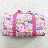 Peach princess & Mario cartoon pink duffel bag