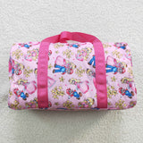 Peach princess & Mario cartoon pink duffel bag