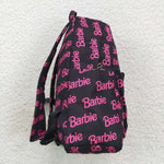 Barbie girl black backpack