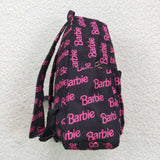 Barbie girl black backpack