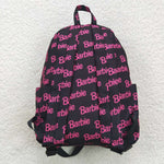 Barbie girl black backpack