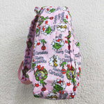 Merry christmas cartoon pink backpack