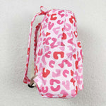 BA0150 toddler backpack pink leopard girl gift back to school preschool bag travel backpack