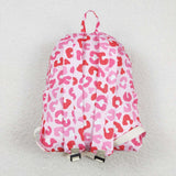 BA0150 toddler backpack pink leopard girl gift back to school preschool bag travel backpack