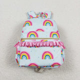 BA0167  toddler backpack rainbow girl gift back to school preschool bag