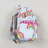 BA0167  toddler backpack rainbow girl gift back to school preschool bag