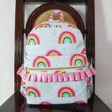 BA0167  toddler backpack rainbow girl gift back to school preschool bag