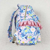 BA0175 toddler backpack flowers girl gift back to school preschool bag