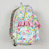 BA0176 toddler backpack flowers girl gift back to school preschool bag