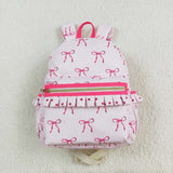 BA0233 toddler backpack Bow print print baby  gift preschool bag